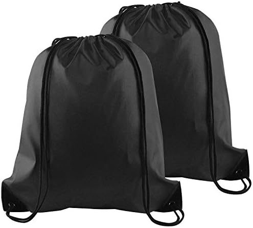 Amazon.com | Drawstring Tote Backpack Non-Woven Cinch Sack Bag